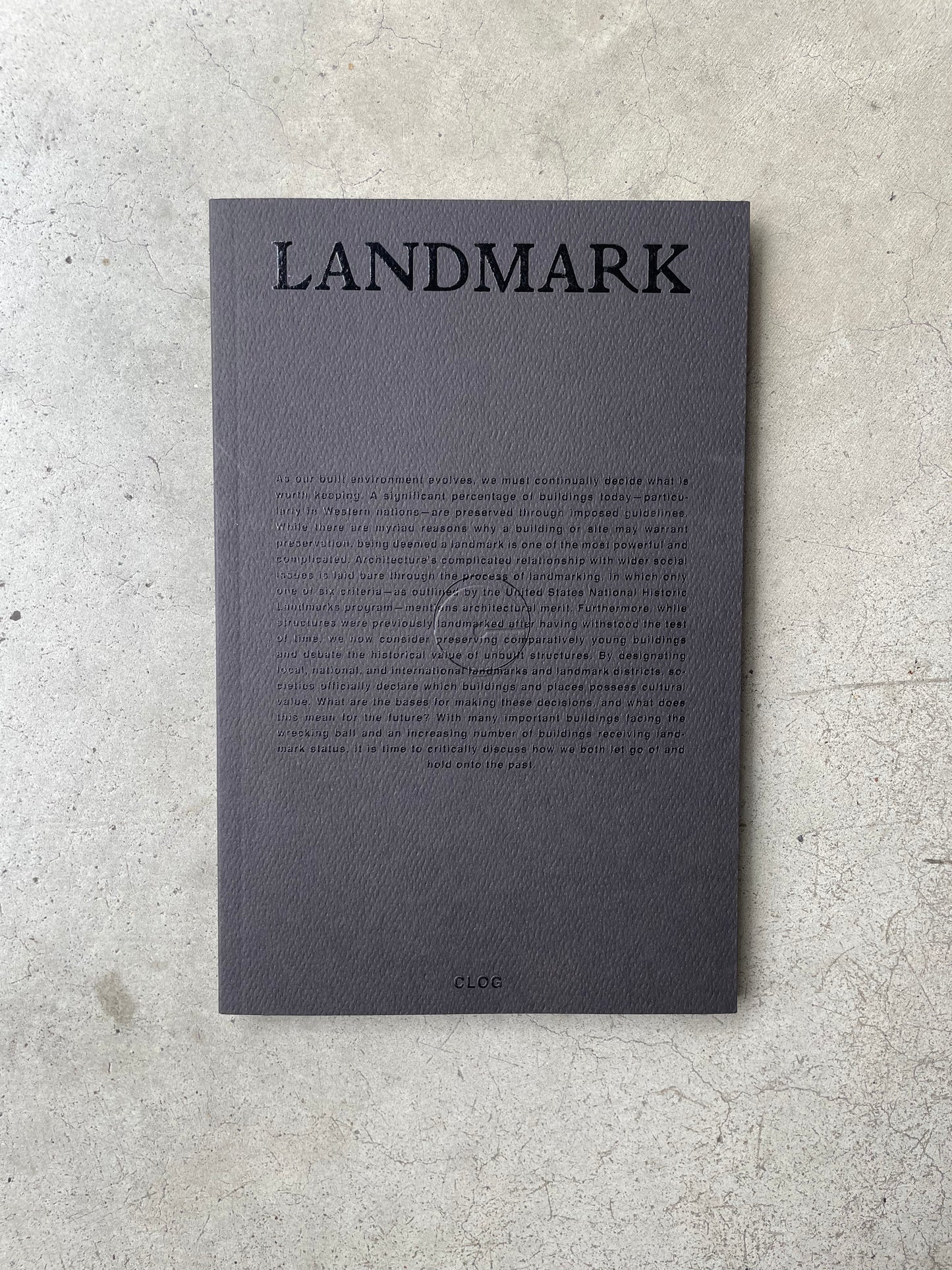 Clog: Landmark