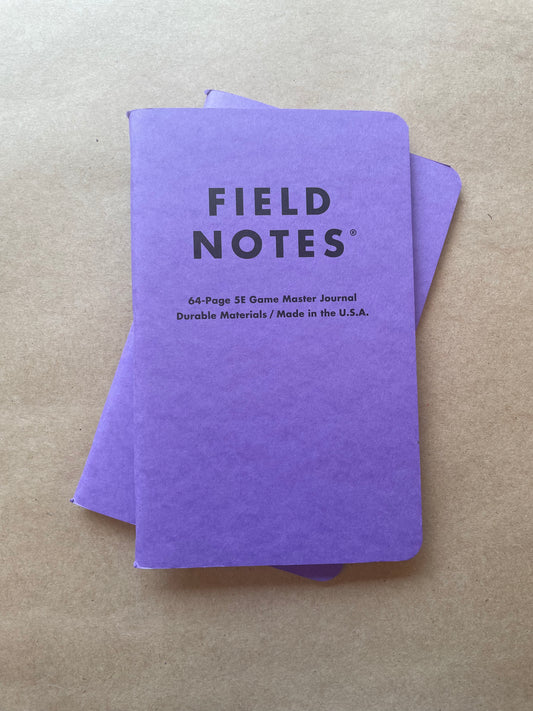 Field Notes 5E Gaming Journal - Game Master 2-PACK