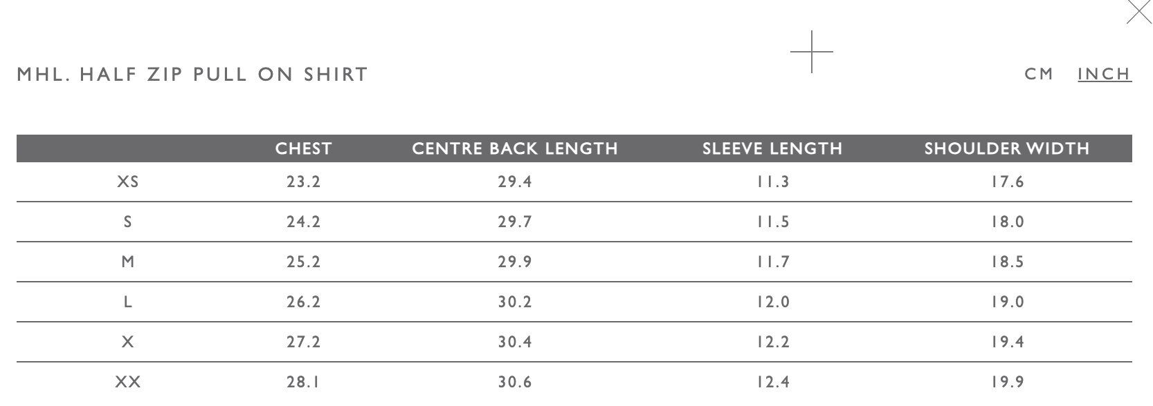 MHL Half Zip Pull-On Shirt